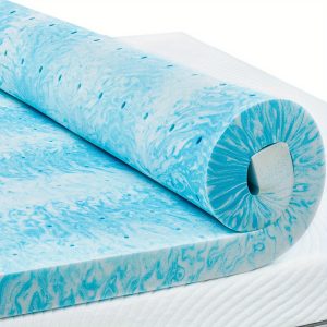 3-inch memory foam mattress, cooling gel-infused mattress, breathable design relieves back pressure pain, provides a good quality sleep