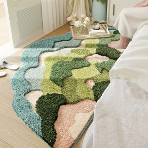 Ultra-Soft Moss-Inspired Area Rug - Plush, Non-Shedding & Easy to Clean for Bedroom and Living Room Decor